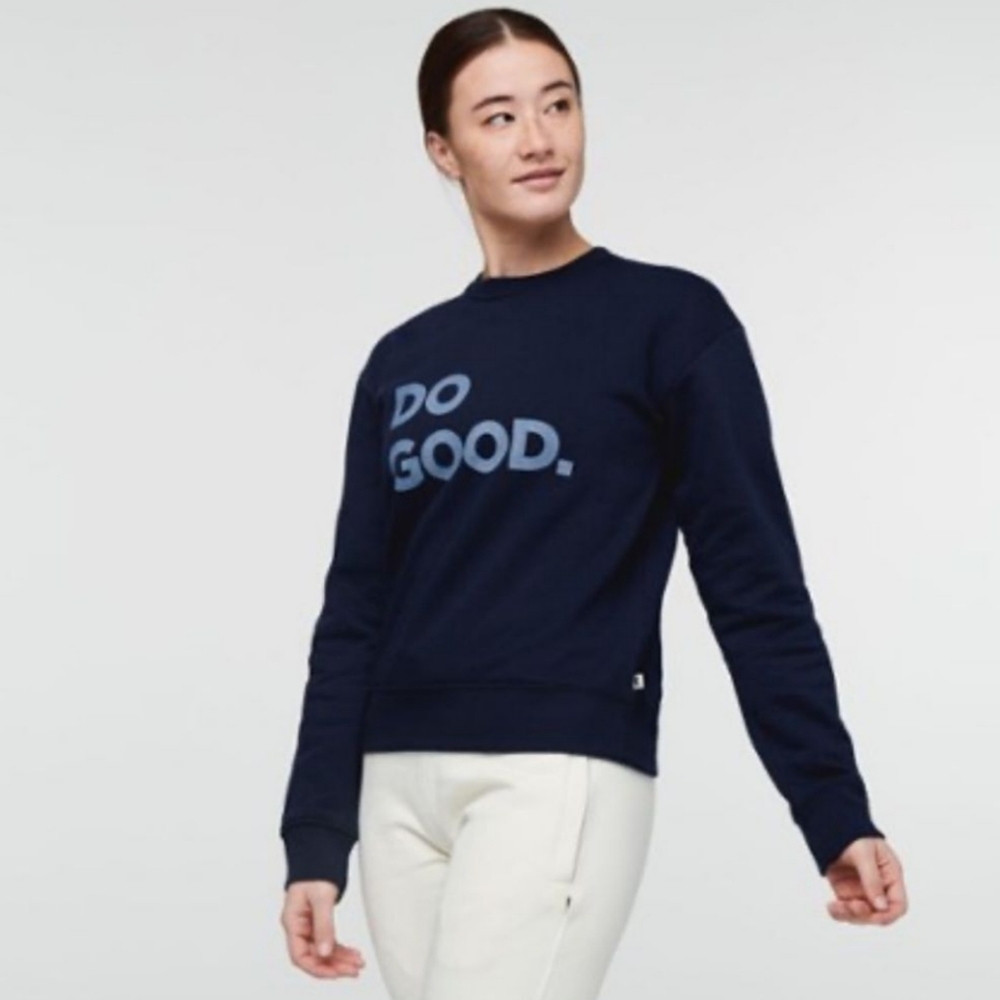 COTOPAXI Blue Do Good Crewneck Sweetheart Size Large